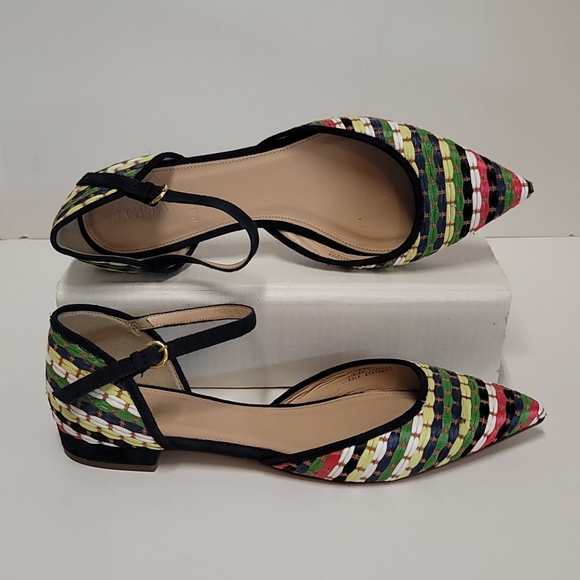 J.Crew Lilly Raffia G4477 Flats Sz.10 - Picture 2 of 15